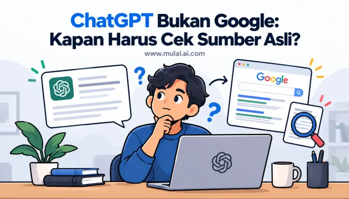 ChatGPT Bukan Google: Kapan Harus Cek Sumber Asli?