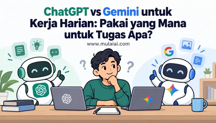 ChatGPT vs Gemini: 7 Cara Cerdas Memilih AI Terbaik untuk Kerja Harian